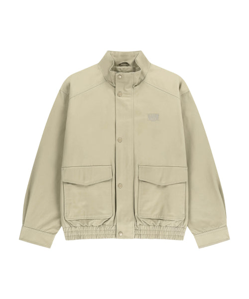 BASIC HARRINGTON JACKET - 2 COLORS BEIGE