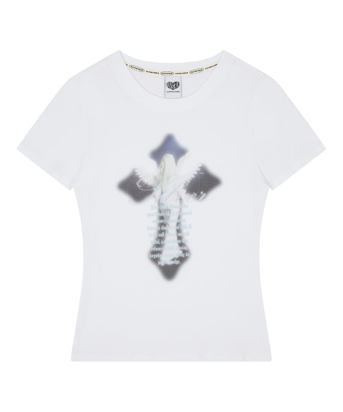 EL CROSS FAIRY GRAPHIC TEE - 3 COLORS WHITE