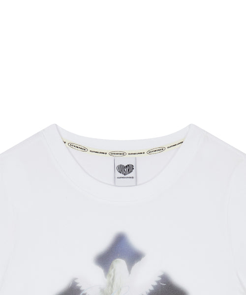 EL CROSS FAIRY GRAPHIC TEE - 3 COLORS WHITE