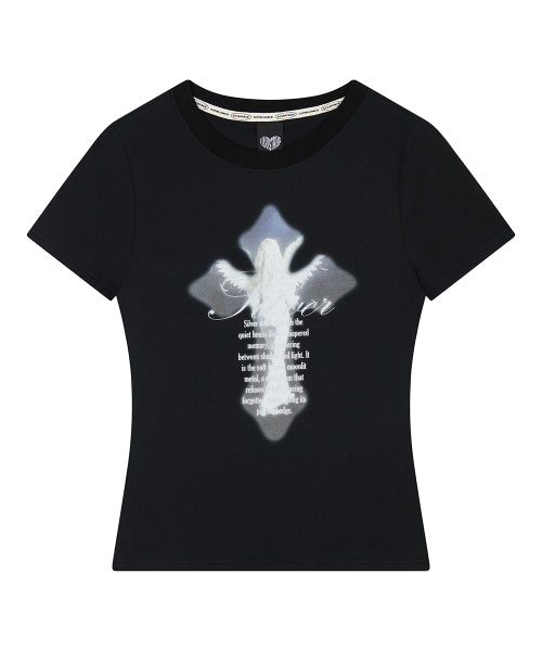 EL CROSS FAIRY GRAPHIC TEE - 3 COLORS BLACK