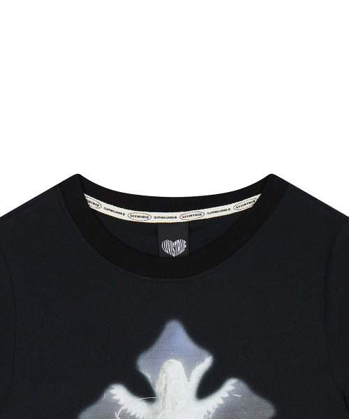 EL CROSS FAIRY GRAPHIC TEE - 3 COLORS BLACK
