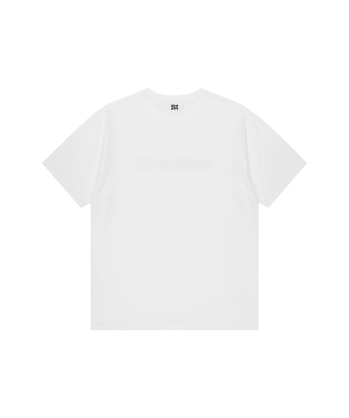 GLITCH BASIC LOGO TEE WHITE