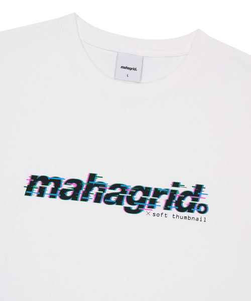 GLITCH BASIC LOGO TEE WHITE