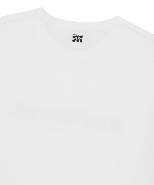 GLITCH BASIC LOGO TEE WHITE