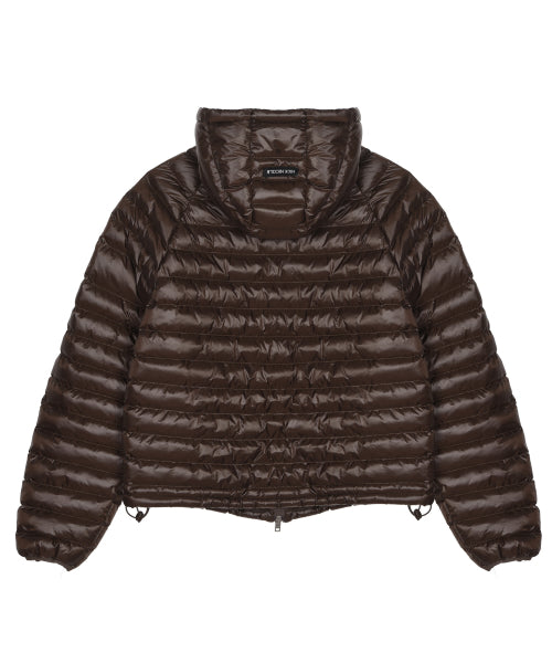 NICOLE LIGHT WEIGHT HOODY PADDING #徐睿知同款! - 6 COLORS BROWN