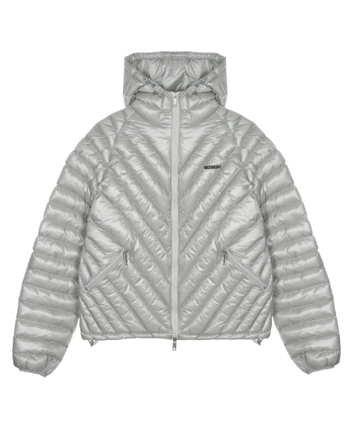 NICOLE LIGHT WEIGHT HOODY PADDING #徐睿知同款! - 6 COLORS LIGHT GREY