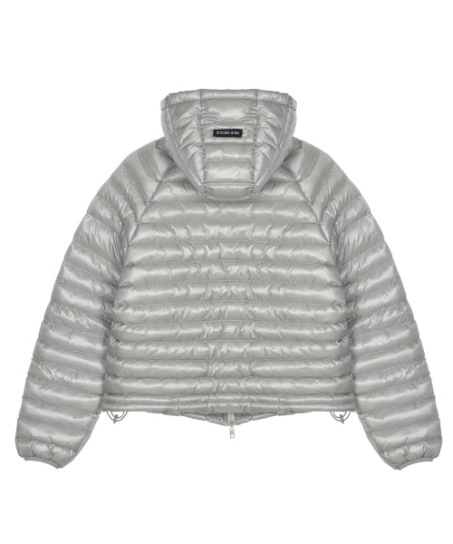 NICOLE LIGHT WEIGHT HOODY PADDING #徐睿知同款! - 6 COLORS LIGHT GREY