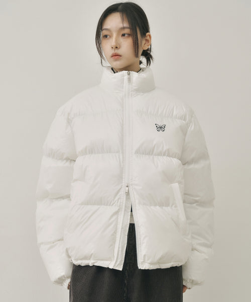 NICOLE BUTTERFLY GLOSSY PUFFER PADDING #徐睿知同款! - 3 COLORS IVORY