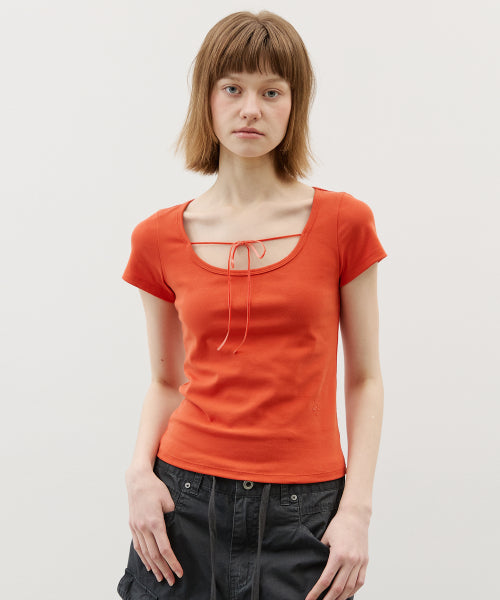 SQUARE TIE SHORT SLEEVE TEE - 6 COLORS