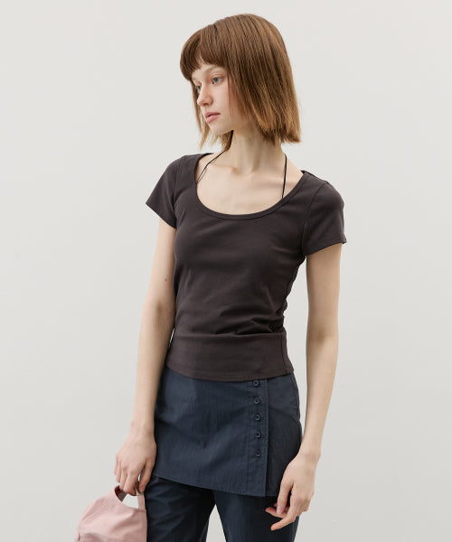 SQUARE TIE SHORT SLEEVE TEE - 6 COLORS
