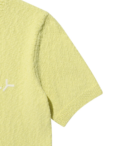 BIG LILY GRAPHIC SHORT SLEEVE KNIT #GISELLE同款! - 2 COLORS GREEN