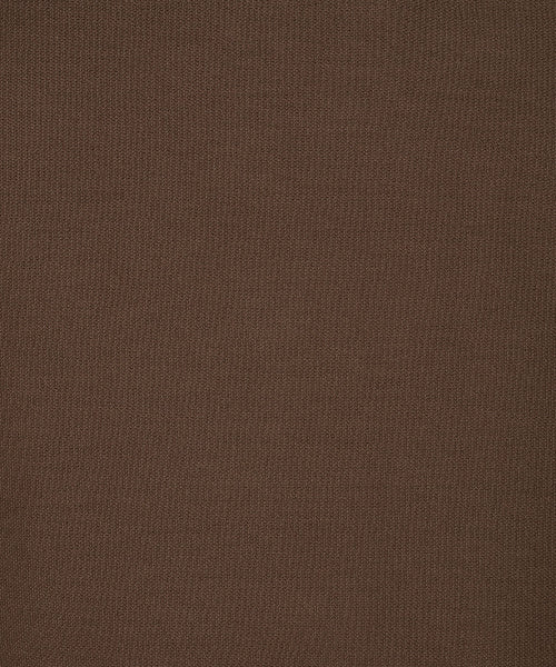 COLLAR HALF BUTTON-UP SWEATSHIRT #GISELLE同款! - 3 COLORS BROWN