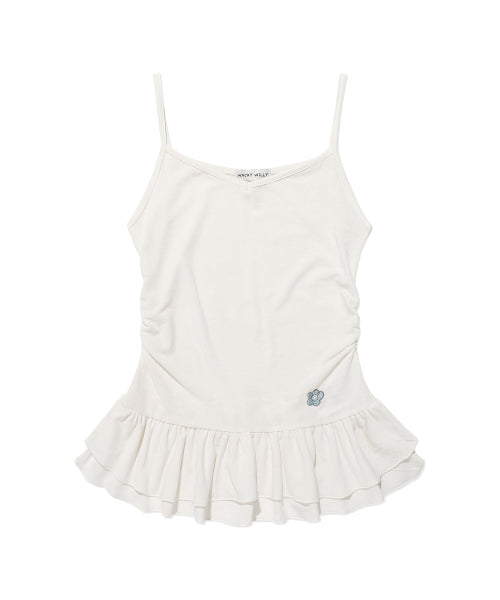 FRILL LAYERED SLEEVELESS #GISELLE同款! WHITE