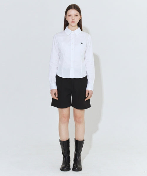 SLIM CROSS SHIRT - 2 COLORS WHITE