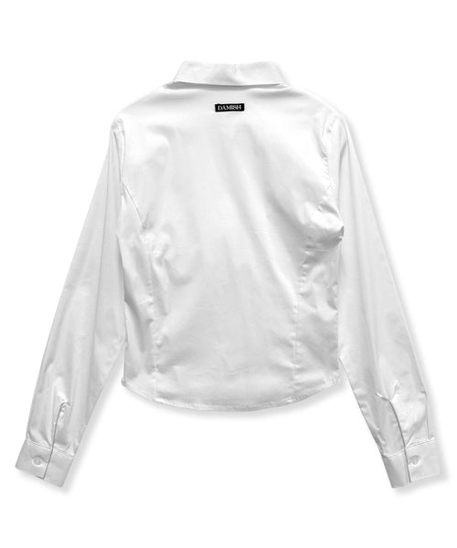 SLIM CROSS SHIRT - 2 COLORS WHITE