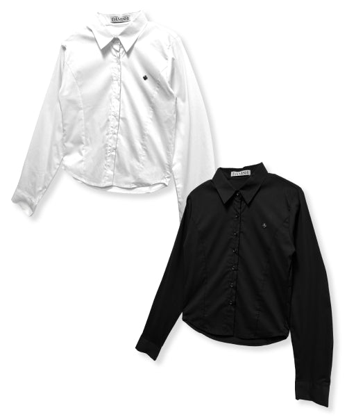 SLIM CROSS SHIRT - 2 COLORS BLACK