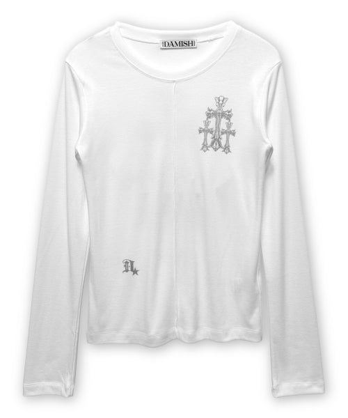 CROSS SLEEVE LONG - 2 COLORS WHITE