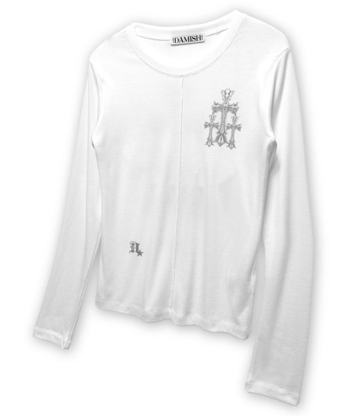 CROSS SLEEVE LONG - 2 COLORS WHITE