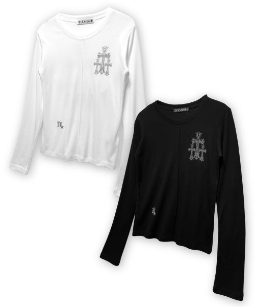 CROSS SLEEVE LONG - 2 COLORS WHITE