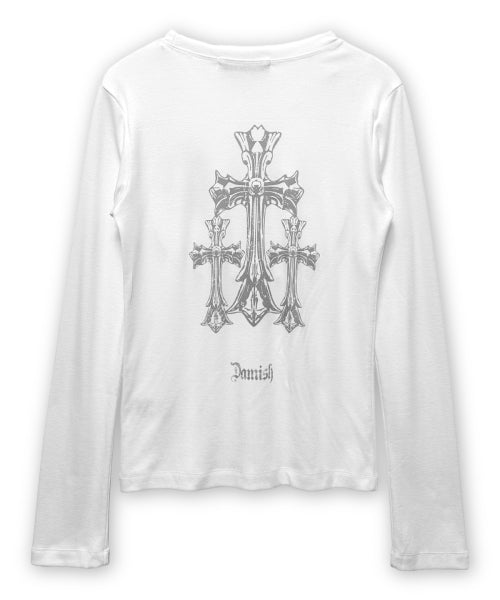 CROSS SLEEVE LONG - 2 COLORS WHITE