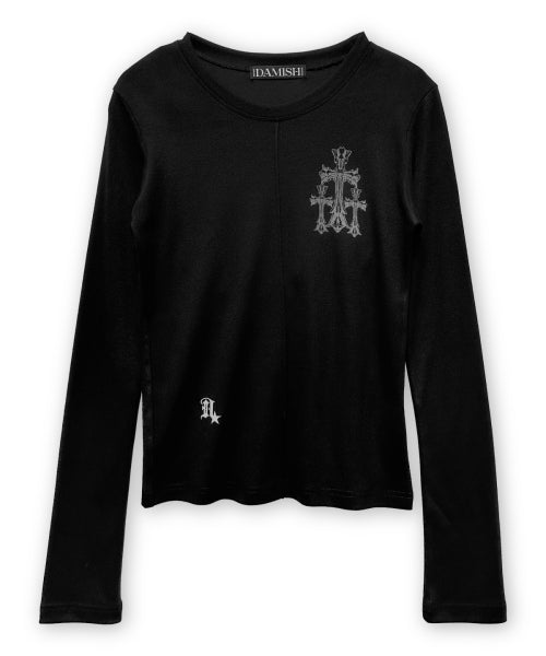 CROSS SLEEVE LONG - 2 COLORS BLACK