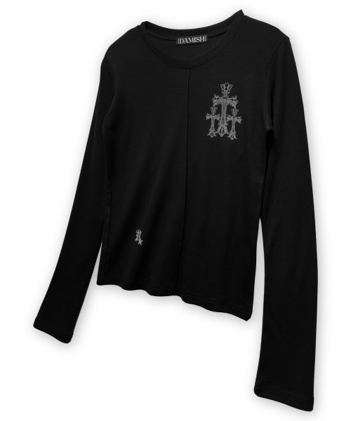CROSS SLEEVE LONG - 2 COLORS BLACK