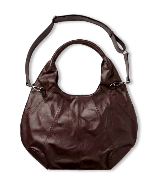 PITCHER HOBO BAG BROWN - 2 COLORS BROWN