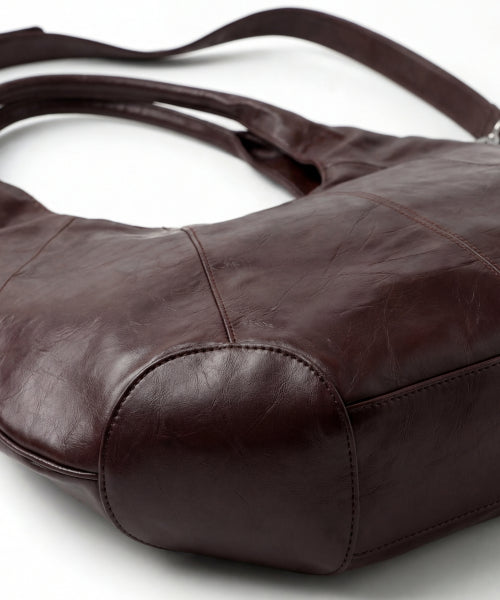 PITCHER HOBO BAG BROWN - 2 COLORS BROWN