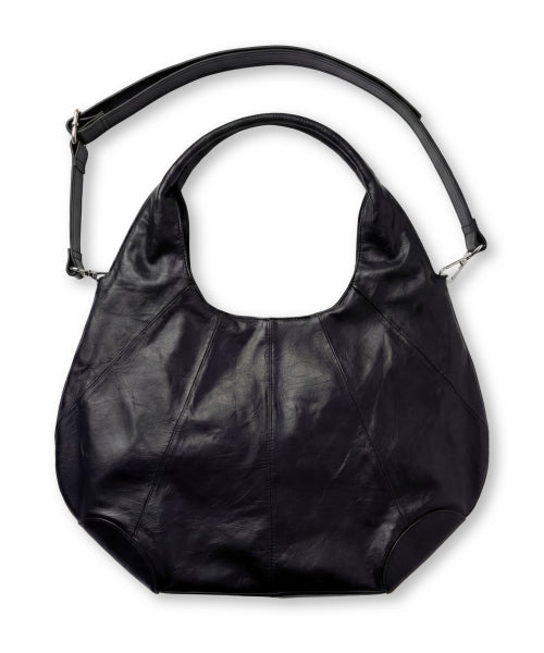 PITCHER HOBO BAG BROWN - 2 COLORS BLACK