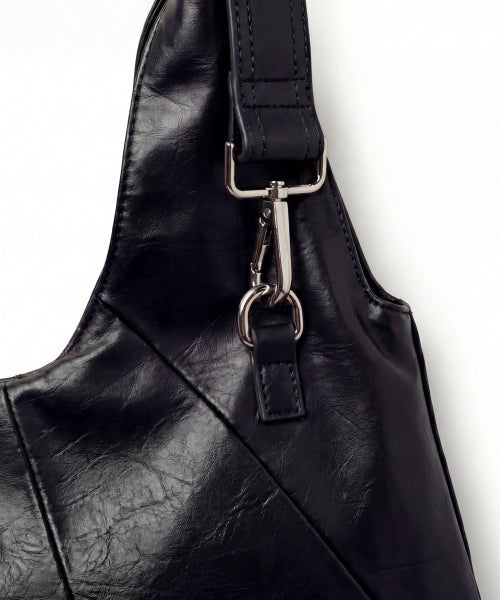 PITCHER HOBO BAG BROWN - 2 COLORS BLACK