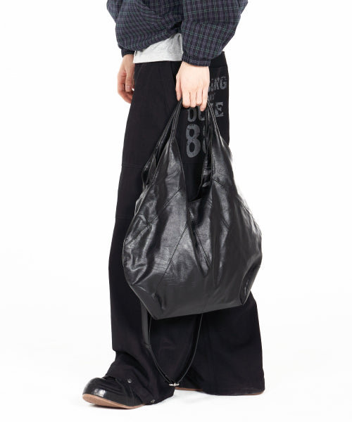 PITCHER HOBO BAG BROWN - 2 COLORS BLACK