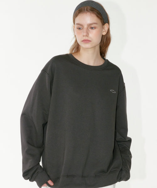BASIC LOGO SWEATSHIRT CHARCOAL
