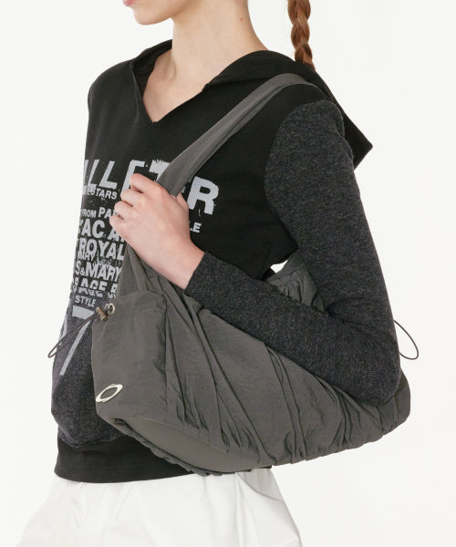 SHIRRING SHOULDER BAG - 3 COLORS CHARCOAL
