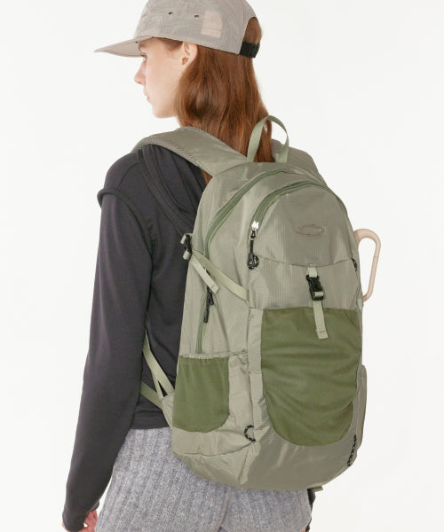MESH BUCKLE BACKPACK - 3 COLORS KHAKI