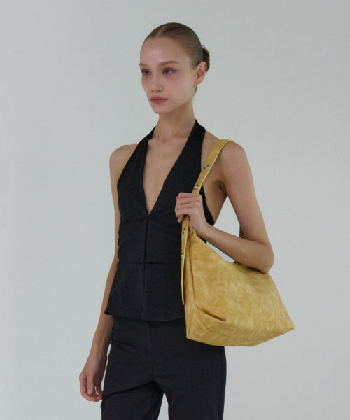 DAVE EYELET HOBO BAG - 3 COLORS BUTTER YELLOW