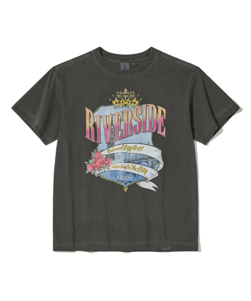 RIVERSIDE CITY T-SHIRT - 3 COLORS CHARCOAL