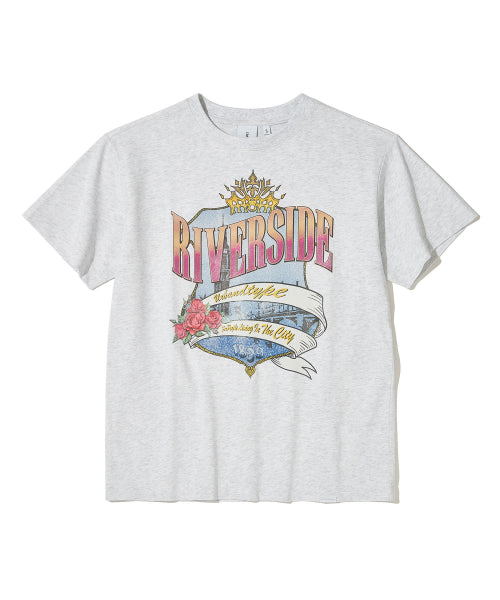 RIVERSIDE CITY T-SHIRT - 3 COLORS LIGHT GREY