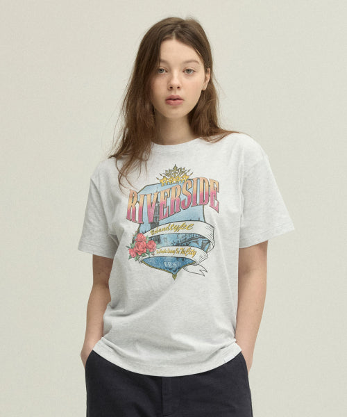 RIVERSIDE CITY T-SHIRT - 3 COLORS LIGHT GREY
