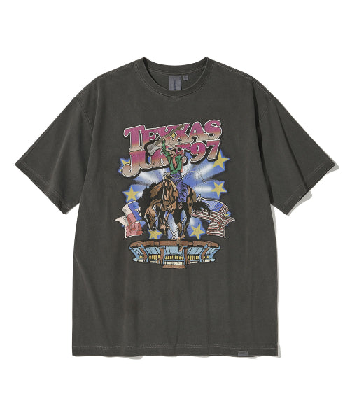 TEXAS COWBOY JAM T-SHIRT - 2 COLORS CHARCOAL