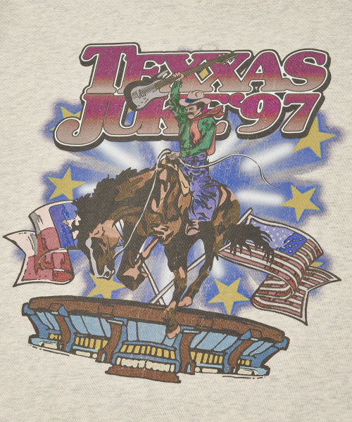 TEXAS COWBOY JAM T-SHIRT - 2 COLORS OATMEAL