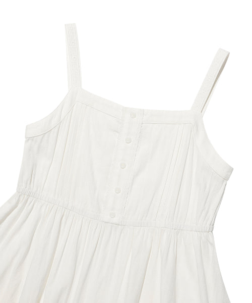 COTTON EYELET BUSTIER DRESS #GISELLE同款! WHITE