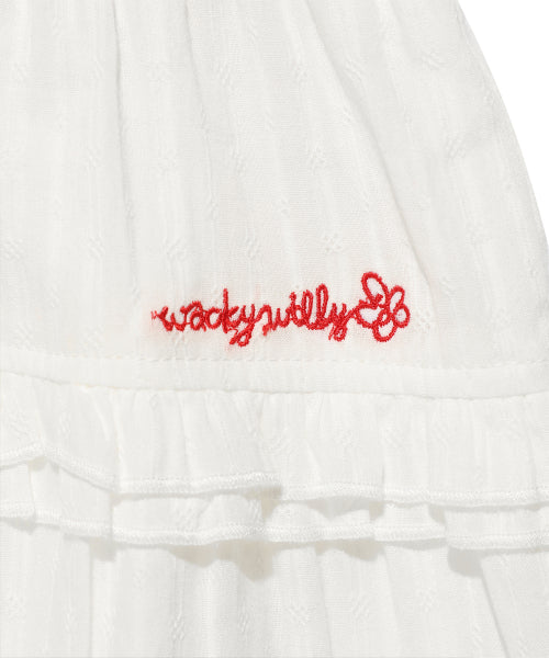 RUFFLE MINI SKIRT #GISELLE同款! - 2 COLORS WHITE