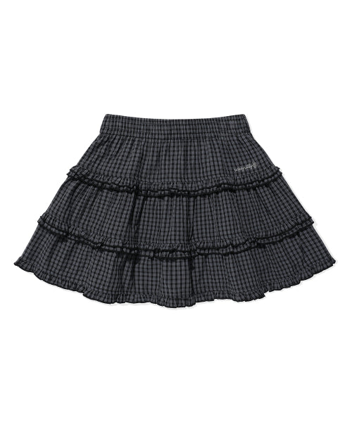 RUFFLE MINI SKIRT #GISELLE同款! - 2 COLORS BLACK