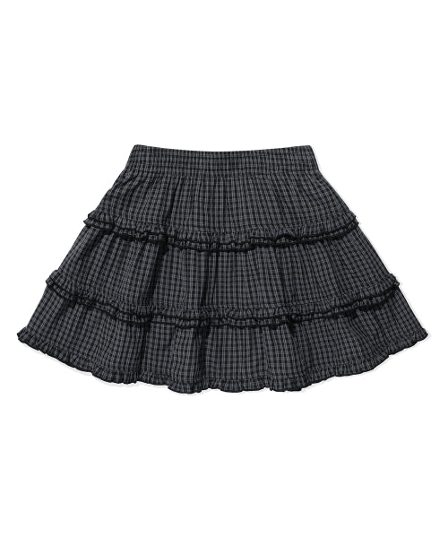 RUFFLE MINI SKIRT #GISELLE同款! - 2 COLORS BLACK