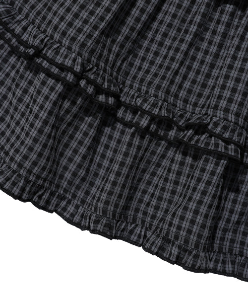 RUFFLE MINI SKIRT #GISELLE同款! - 2 COLORS BLACK