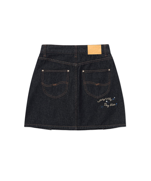 DENIM MINI SKIRT #GISELLE同款! - 2 COLORS INDIGO