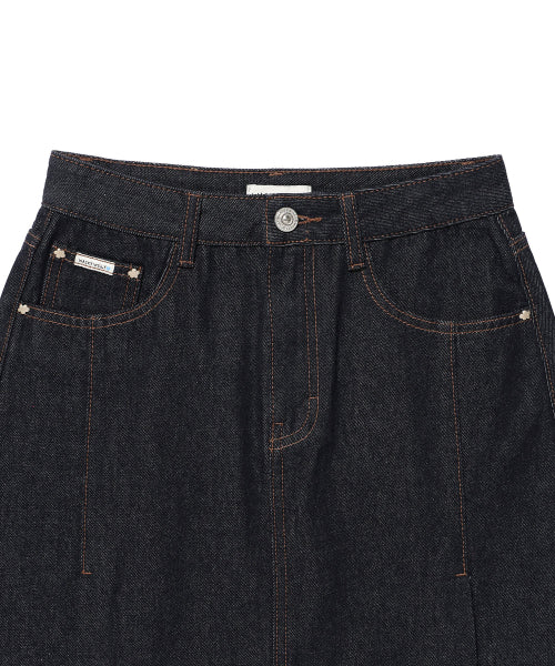 DENIM MINI SKIRT #GISELLE同款! - 2 COLORS INDIGO