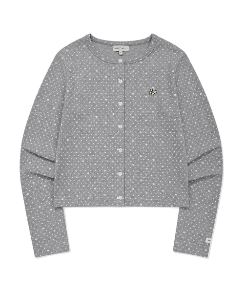 BASIC COTTON ROUND NECK CARDIGAN #GISELLE同款! AS SHOWN