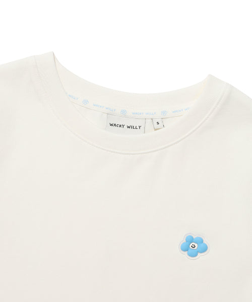 LILY CROP SHORT SLEEVE T-SHIRT #GISELLE同款! - 2 COLORS WHITE