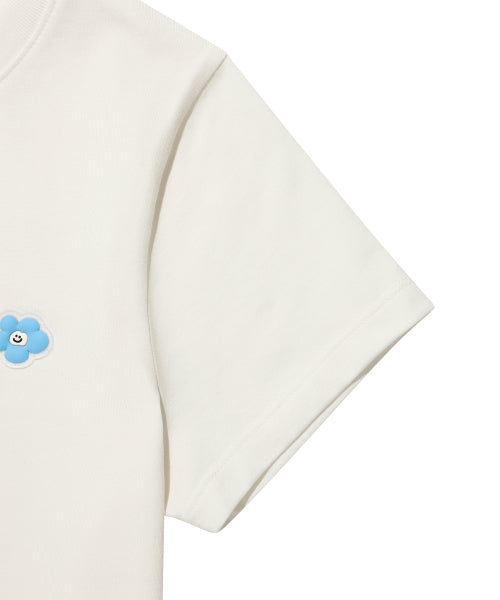 LILY CROP SHORT SLEEVE T-SHIRT #GISELLE同款! - 2 COLORS WHITE